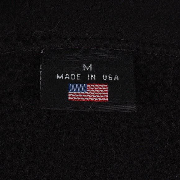 Womens Medium USA Olympics Black Zip-Up Fleece Jacket With Torch & Rings Embroid - Picture 9 of 10